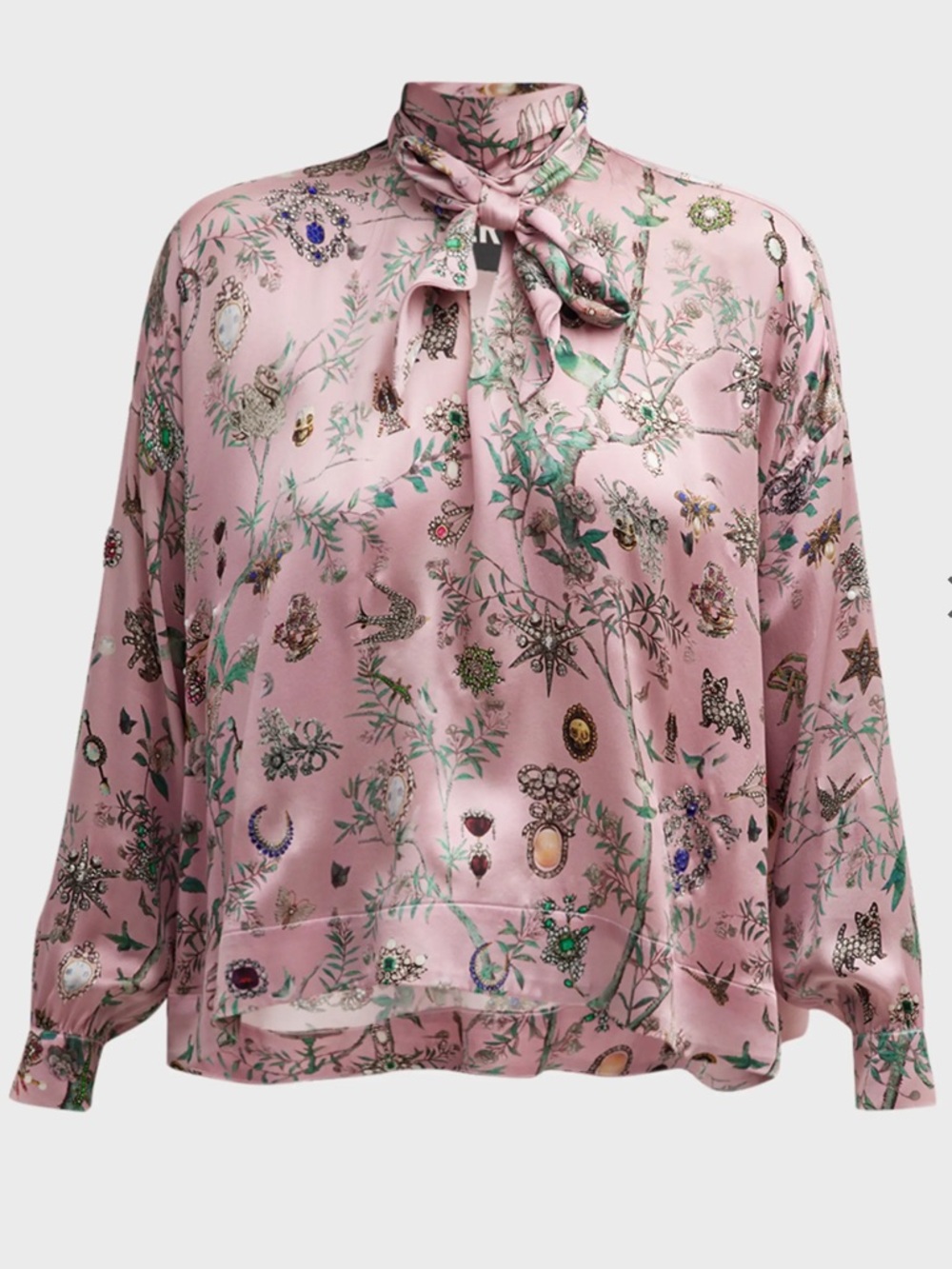 Libertine Pauline De Rothschild Printed Tie-Neck Blouse